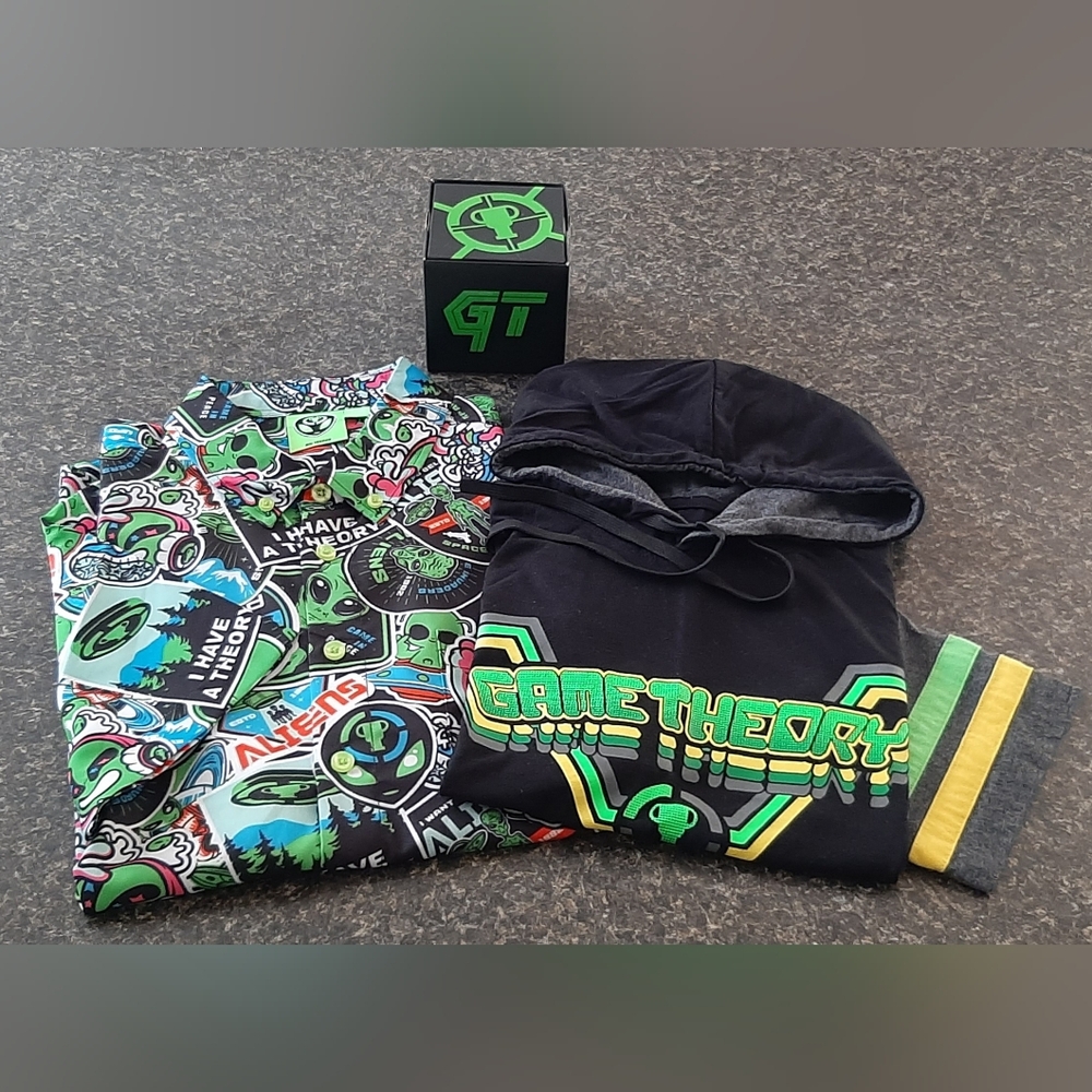 Game Theory Lot Of 2 Tee's *NWOT*